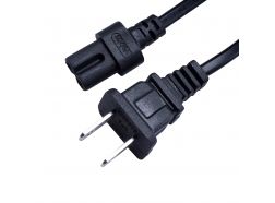 Gerätekabel - C7 auf USA-Stecker - Stromkabel mit USA-Stecker auf, Euro 8-Shaped Female (C7), Kabellänge: 5 Meter