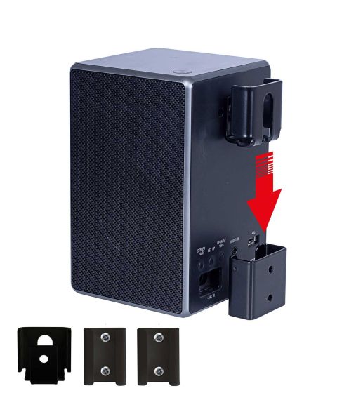 Portable wandhalterung für Sony SRS-ZR5 in Schwarz