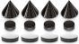 Schwarze Lautsprecherspikes (4 Stück) Vebos Stative