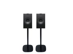 Vebos Regal Lautsprecher Boxenständer schwarz set 17x22