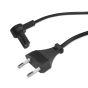 Vebos stromkabel mit Winkelstecker für Sonos Era 300 in Schwarz 25cm Detailfoto