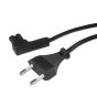 Vebos stromkabel mit Winkelstecker für Sonos One SL in Schwarz 20cm