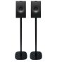 Vebos Regal Lautsprecher Boxenständer schwarz set 17x22