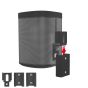 Portable wandhalterung für Sonos Play 1 in Schwarz in Seitenansicht