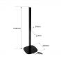 Vebos Lautsprecherständer B&O BeoPlay M3 weiß ein paar XL (100cm)