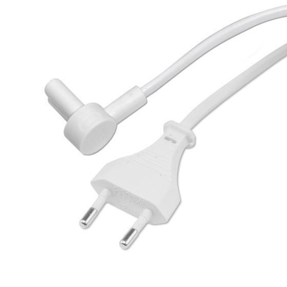 Vebos stromkabel mit Winkelstecker für Sonos Era 300 in Weiß 3m