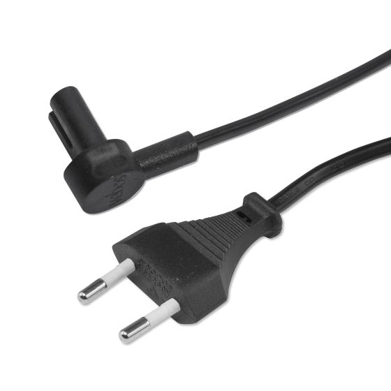 Vebos stromkabel mit Winkelstecker für Sonos Era 100 in Schwarz 3m