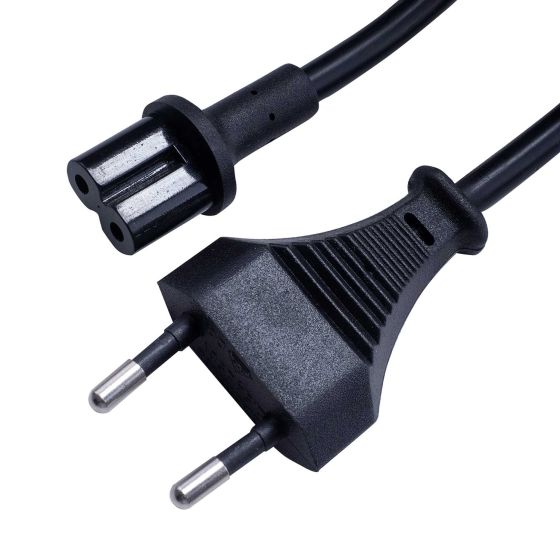 Vebos stromkabel mit Winkelstecker für Sonos Play 5 in Schwarz 5m