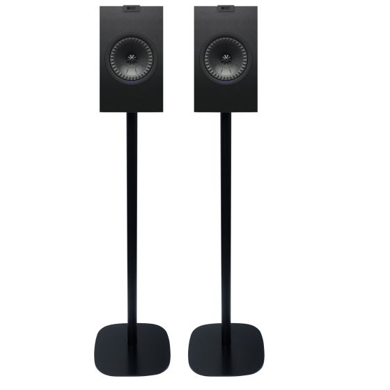 Vebos Regal Lautsprecher Boxenständer schwarz set 17x22