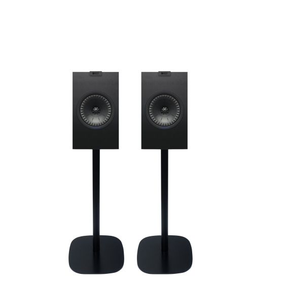 Vebos Regal Lautsprecher Boxenständer schwarz set 17x22