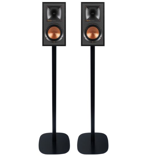 Set mit zwei Standfüße für Regal Lautsprecher schwarz set