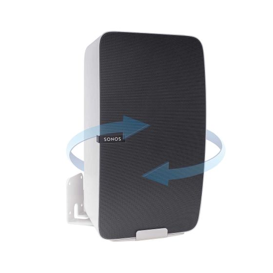 Wandhalterung für Sonos Play 5 Gen 2 drehbar weiß - vertikal