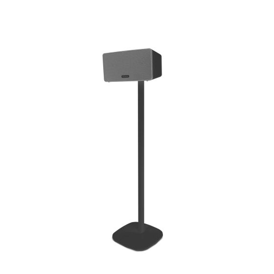Standfuß für Sonos Play 3 in Schwarz links im Bild