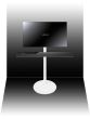 TV standfuß für Bose SoundTouch 300 soundbar in Weiß Zusatzansicht