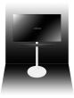 TV standfuß für Denon HEOS Home Cinema Soundbar in Weiß Zusatzansicht 2