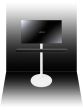 TV standfuß für Yamaha Sound Bar in Weiß Zusatzansicht 3